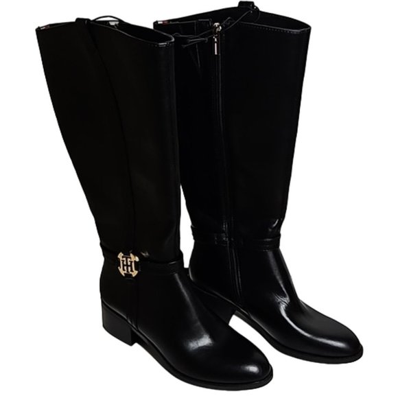 Tommy Hilfiger Shoes - Tommy Hilfiger Diwan Riding boots, Black, Women's 7.5